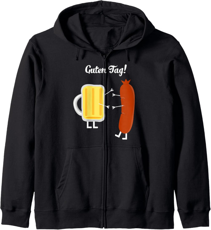 Guten Tag Bier und Wurst Kapuzenjacke