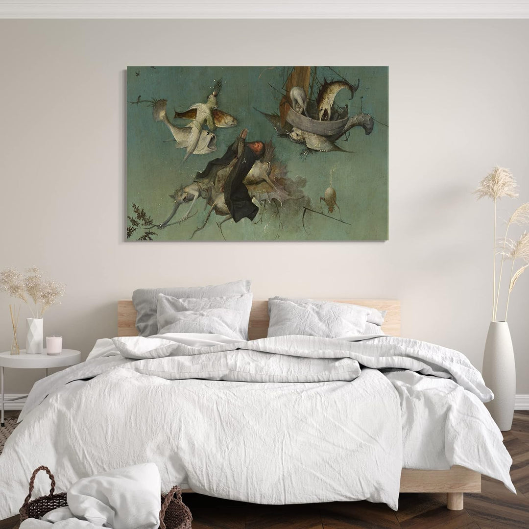 Printed Paintings Leinwand (80x60cm): Hieronymus Bosch - Ausschnitt aus Garten der Lüste (II) 80x60