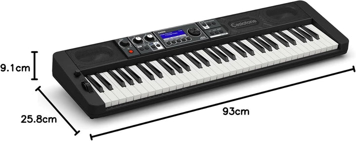 Casio CT-S500 CASIOTONE Top Keyboard mit Anschlagdynamik, Echtzeit-Controllern und Bluetooth Audio&M