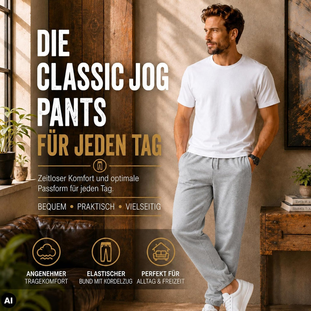 Fruit of the Loom 1er/ 2er Set Jogginghose S-M-L-XL-XXL Herren Jogpants XL 2x Schwarz Elastisch + 1