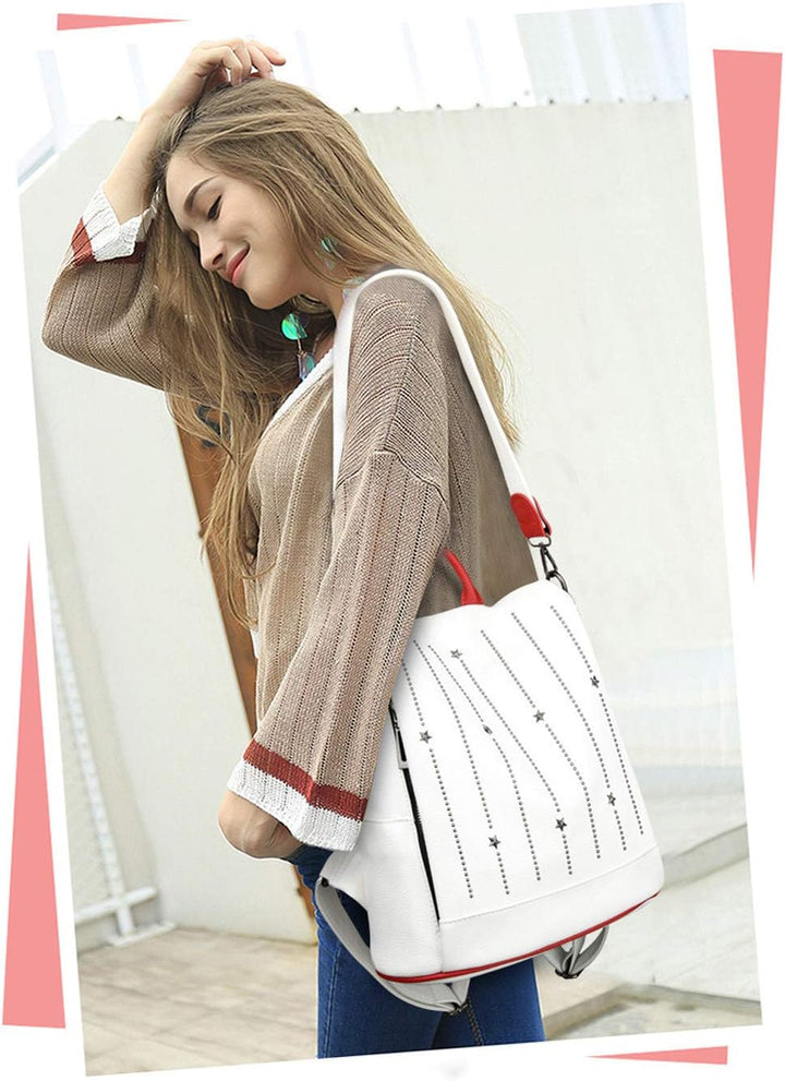 BUKESIYI Damen Tasche Rucksack Handtasche Frauen backpack Klein Anti Diebstahl Schulrucksack Laptop