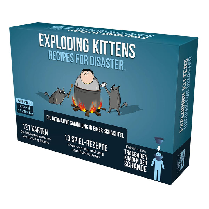 Exploding Kittens | Exploding Kittens – Recipes for Disaster | Partyspiel | Kartenspiel | 2-5 Spiele