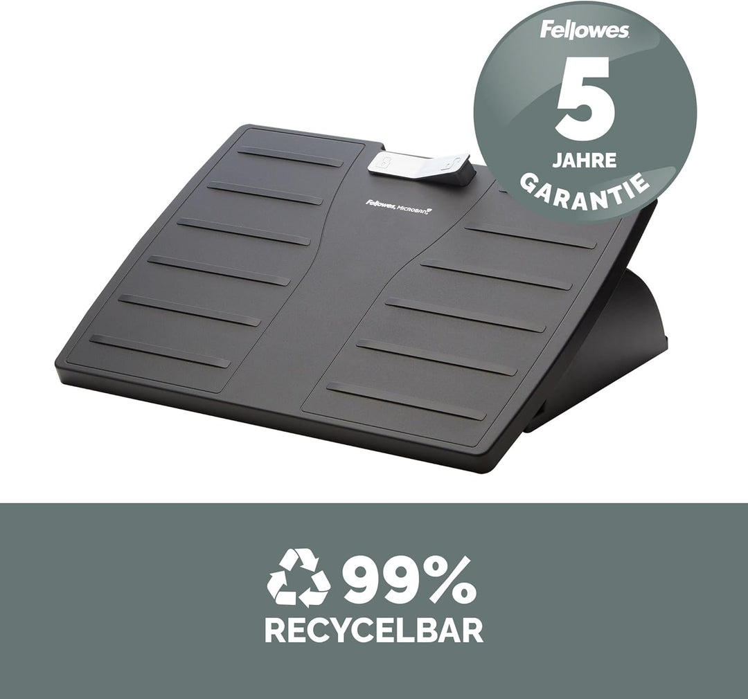 Fellowes Fussstütze Office Suites - mit antibakteriellem Microban Schutz - flexibel verstellbar und