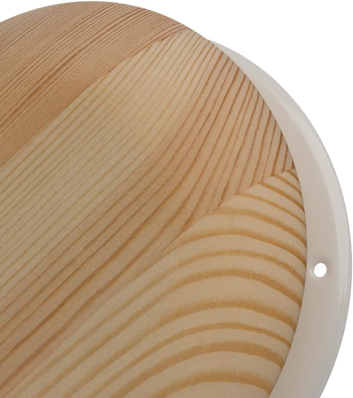 EUROPLAST Ø 100mm Holz Tellerventil Abluft- und Zuluft Deckenventil Ventil Lüftungsgitter Sauna, Ø 1