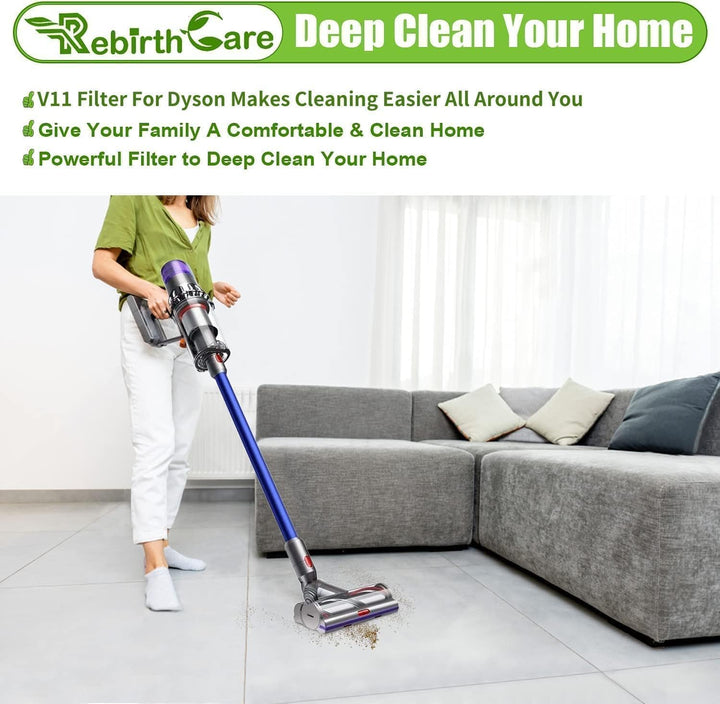Rebirthcare 3er-Pack Filter für Dyson V11 V15 SV14 SV17 SV22 Absolute Animal Extra Pro Detect Torque