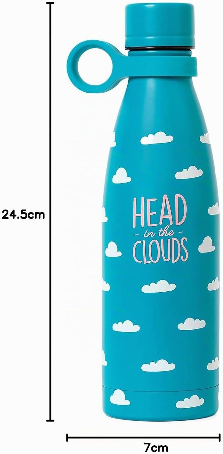 Legami - Hot&amp;Cold, Thermoflasche 500 ml, Ø 7 cm, leicht und robust, luftdichter Verschluss, abnehmba