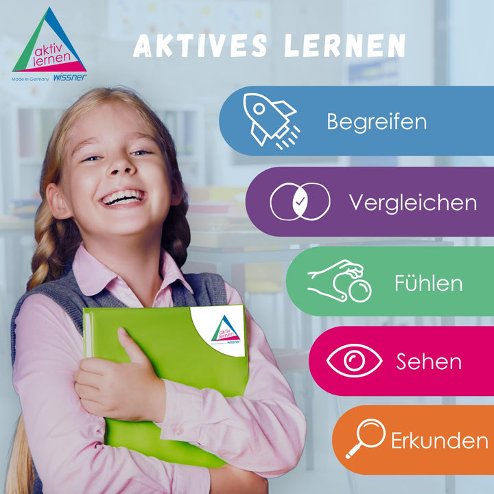 WISSNER® aktiv lernen – 1000 Dienes Einerwürfel aus RE-Wood, nachhaltiges Rechenmaterial für Grundsc