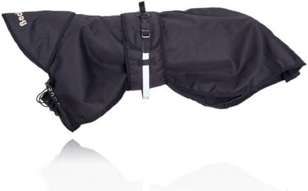 BACK ON TRACK -Dog rain Jacket with Lining 34 - (734004110982) Black 34, Black 34