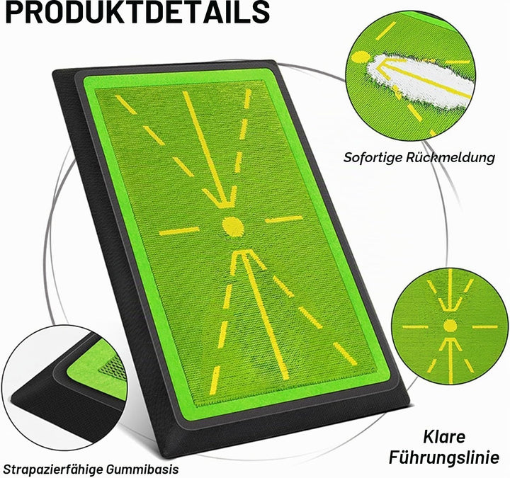 SWINGTEK Golfschwungmatte, robustes Pitchgabelbrett, 30,5 x 43,2 cm, Golf-Trainingsmatte für Schwung