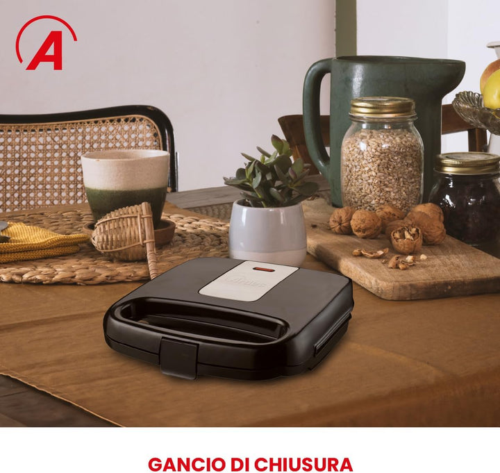 ARDES - AR1S12 FFIZIOSO Kompakter Toaster mit Antihaftplatten - Elektroplatte für Brötchen, Toast, F