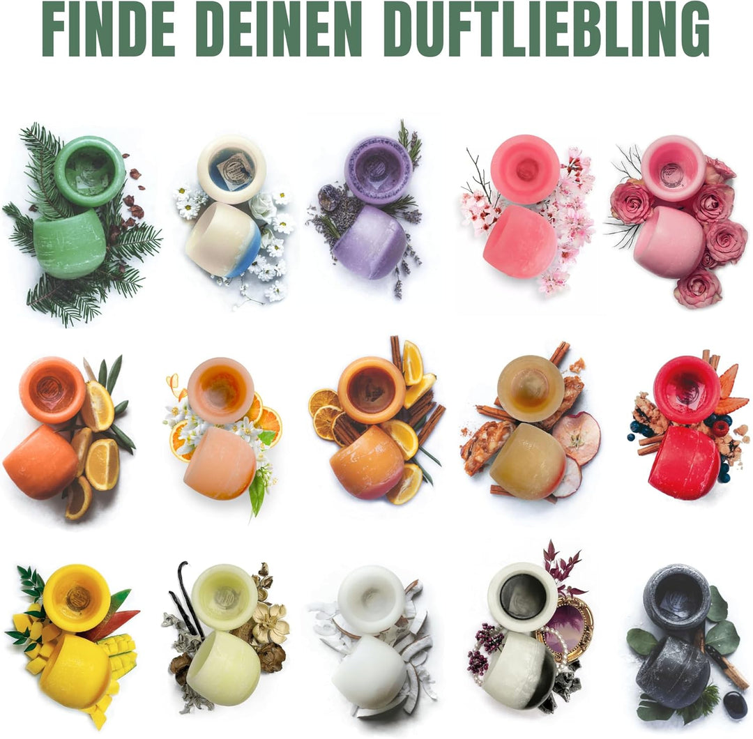 Brombeer-Vanille Raumduft - Candiles Duftwachs | Mehrere Monate Duft ohne Flamme - Sanft &amp; Sicher fü