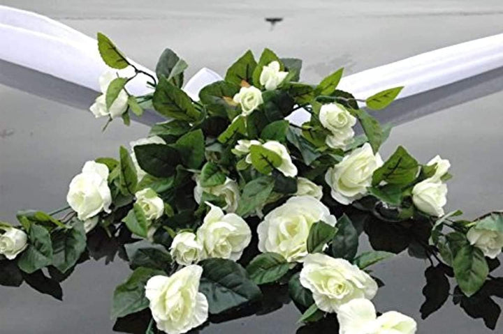 Spitze STRAUss Auto Schmuck Braut Paar Rose Deko Dekoration Autoschmuck Hochzeit Car Auto Wedding De