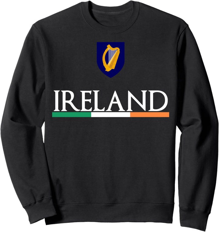 Flag Of Ireland Tricolour Shirt Eire Irish Coat Of Arms Gift Sweatshirt
