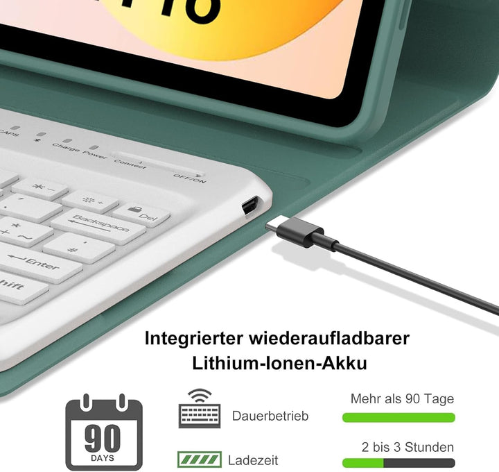 Tastatur Hülle für XIAOMI REDMI Pad 2 Pro 12.1"/Xiaomi Redmi Pad Pro 12.1", QWERTZ Deutsches Magneti