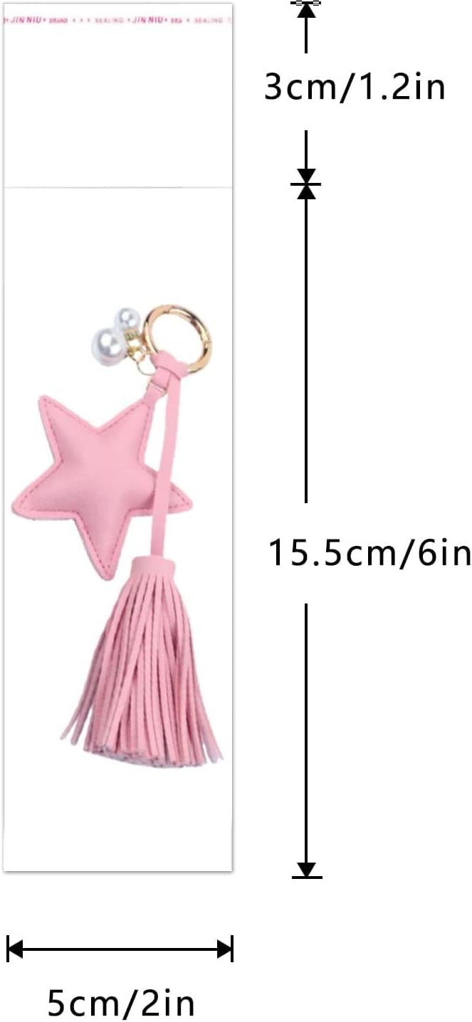 Lange Selbstklebende Zellophanbeutel 1000pcs 5x15cm Klare Cello Beutel 50µm Cellophantüten Klebevers