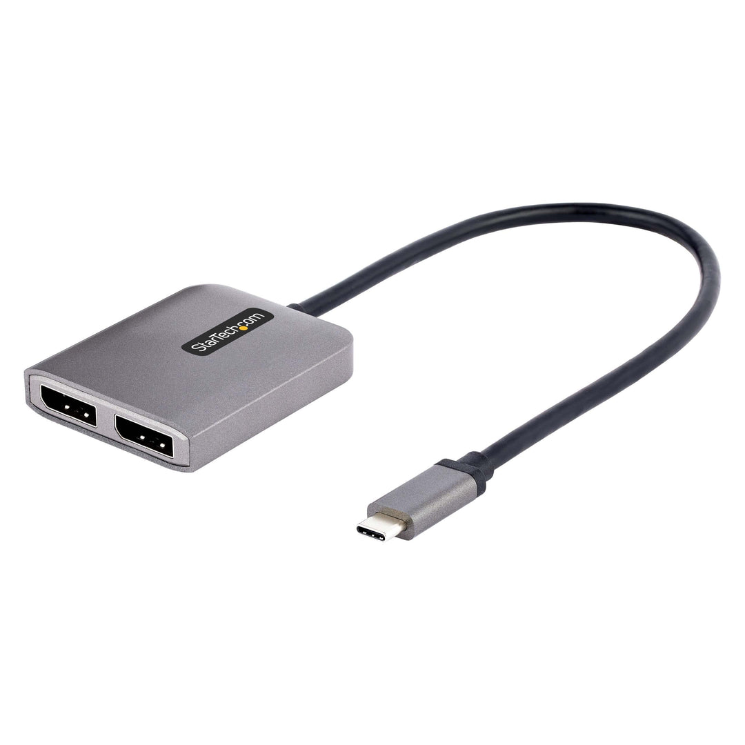 StarTech.com USB-C auf Dual DisplayPort 1.4 Adapter, USB-C Multi-Monitor MST Hub, Dual 5K 60Hz DP La