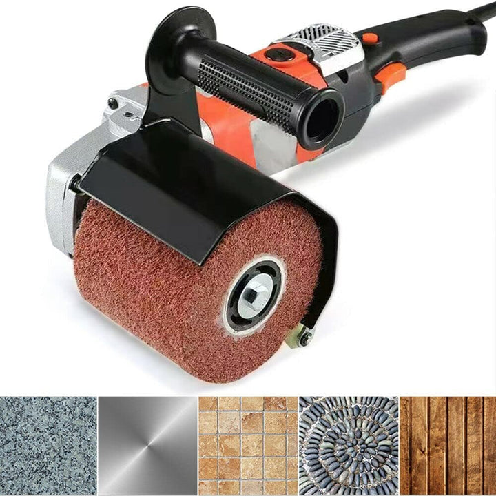 Satiniermaschine 1400W Bürstenschleifer Winkelschleifer Poliermaschine Rad Polierer Bürstmaschine Dr