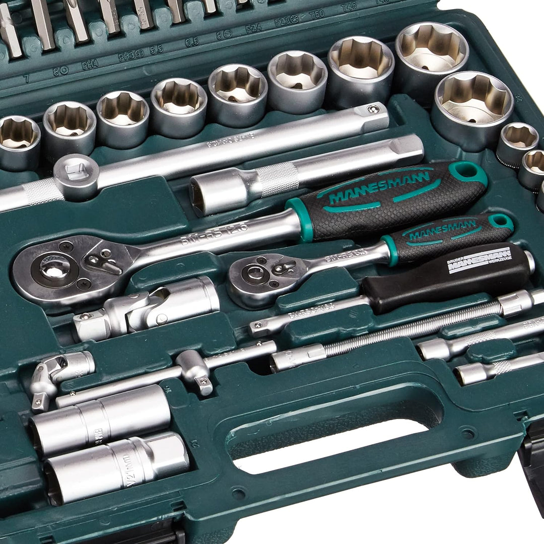 Brüder Mannesmann M 2055-SL Steckschlüsselsatz 1/4"+1/2" 94-tlg.,,