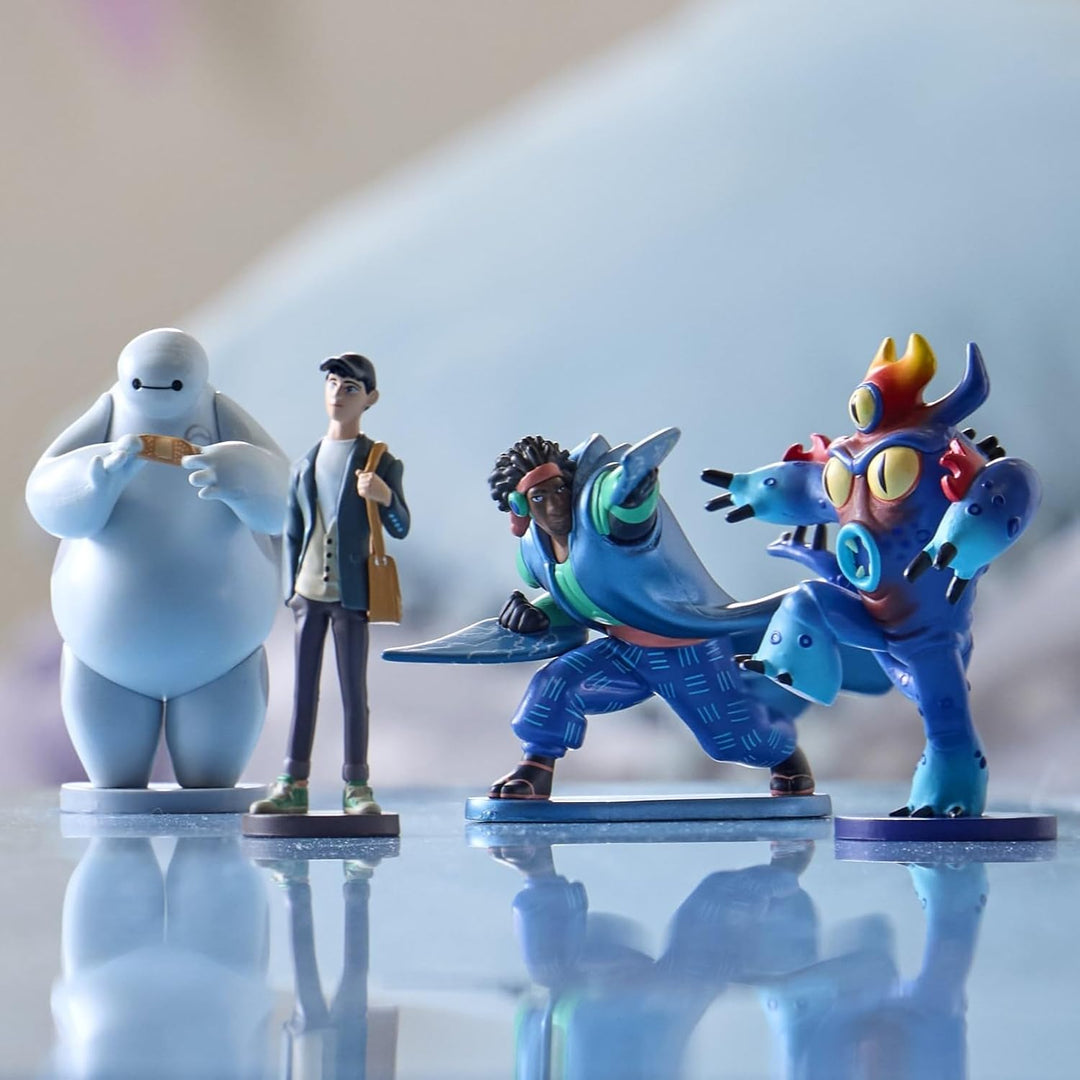 Disney Store Official - Baymax - Riesiges Robowabohu - Figurenset - 8 Spielzeuge - Mit Hiro, Baymax,