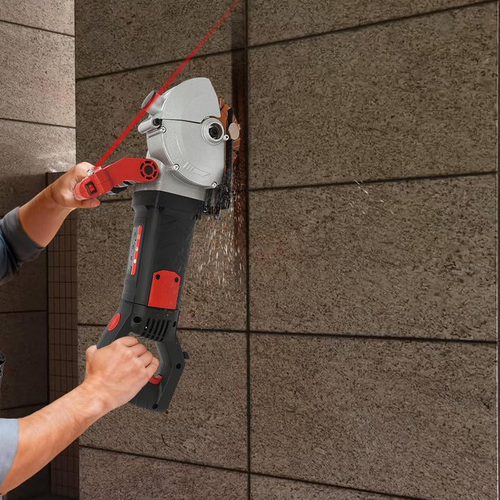 4800W Mauernutfräse Maschine mit Diamantlegierungsklingen, Einstellbarer Schlitz Elektrische Wand-Sc