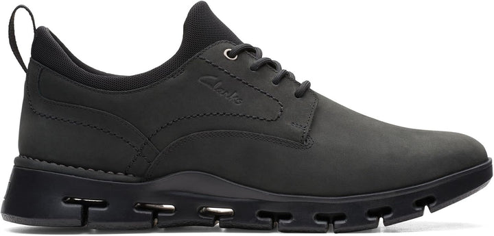 Clarks Herren Nature X Two Sneaker 41 EU Black Nubuck 26164933, 41 EU Black Nubuck 26164933