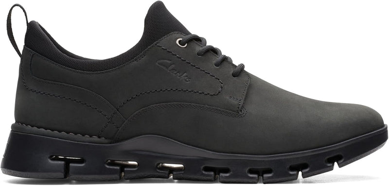 Clarks Herren Nature X Two Sneaker 42 EU Black Nubuck 26164933, 42 EU Black Nubuck 26164933