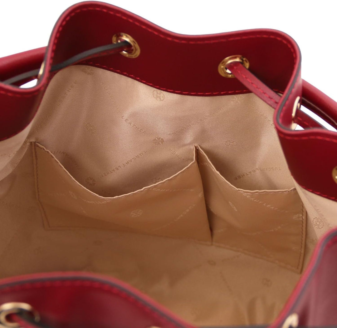 Tuscany Leather Vittoria Beuteltasche aus Leder Rot, Rot