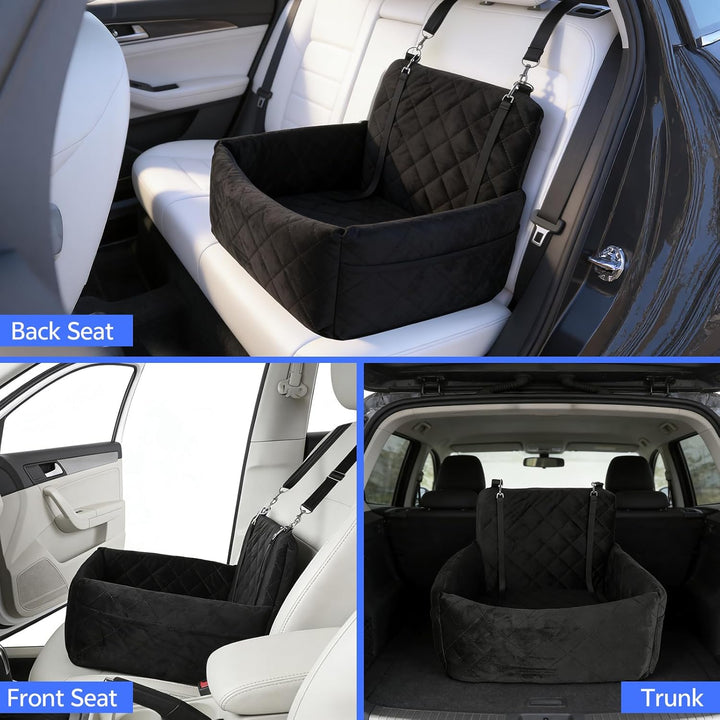 Hunde Autositz für Kleine Hunde, Hundesitz Auto mit dickem Memory-Schaum, Auto-Sitzerhöhung hundeaut