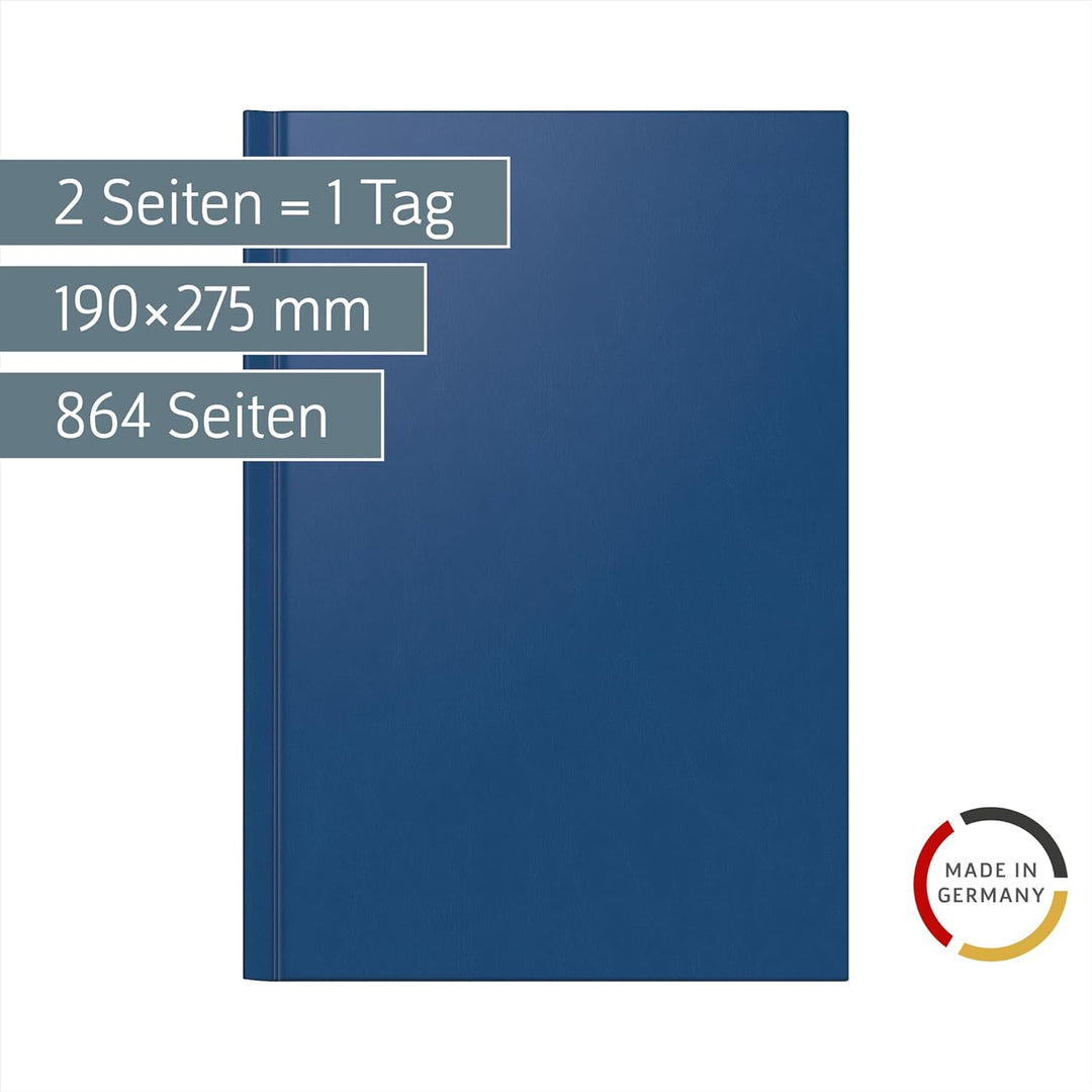 Rido Buchkalender Ultraplan Kunststoff dunkelblau Kalendarium