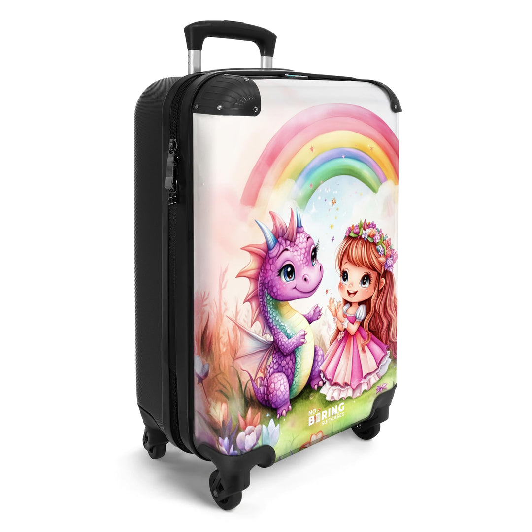 NoBoringSuitcases.com® Handgepäck Koffer Kinder 55x35x20 cm Reisekoffer Kinderkoffer 4 Rollen Leicht