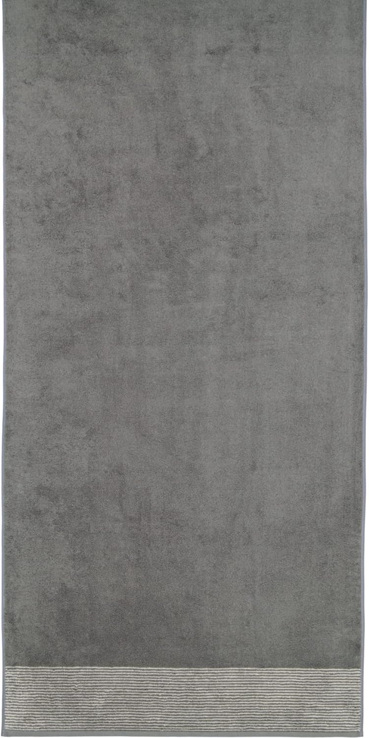 CAWÖ Home Handtücher Luxury Home Two-Tone 590 Schiefer - 77 Saunatuch 80x200 cm, Saunatuch 80x200 cm