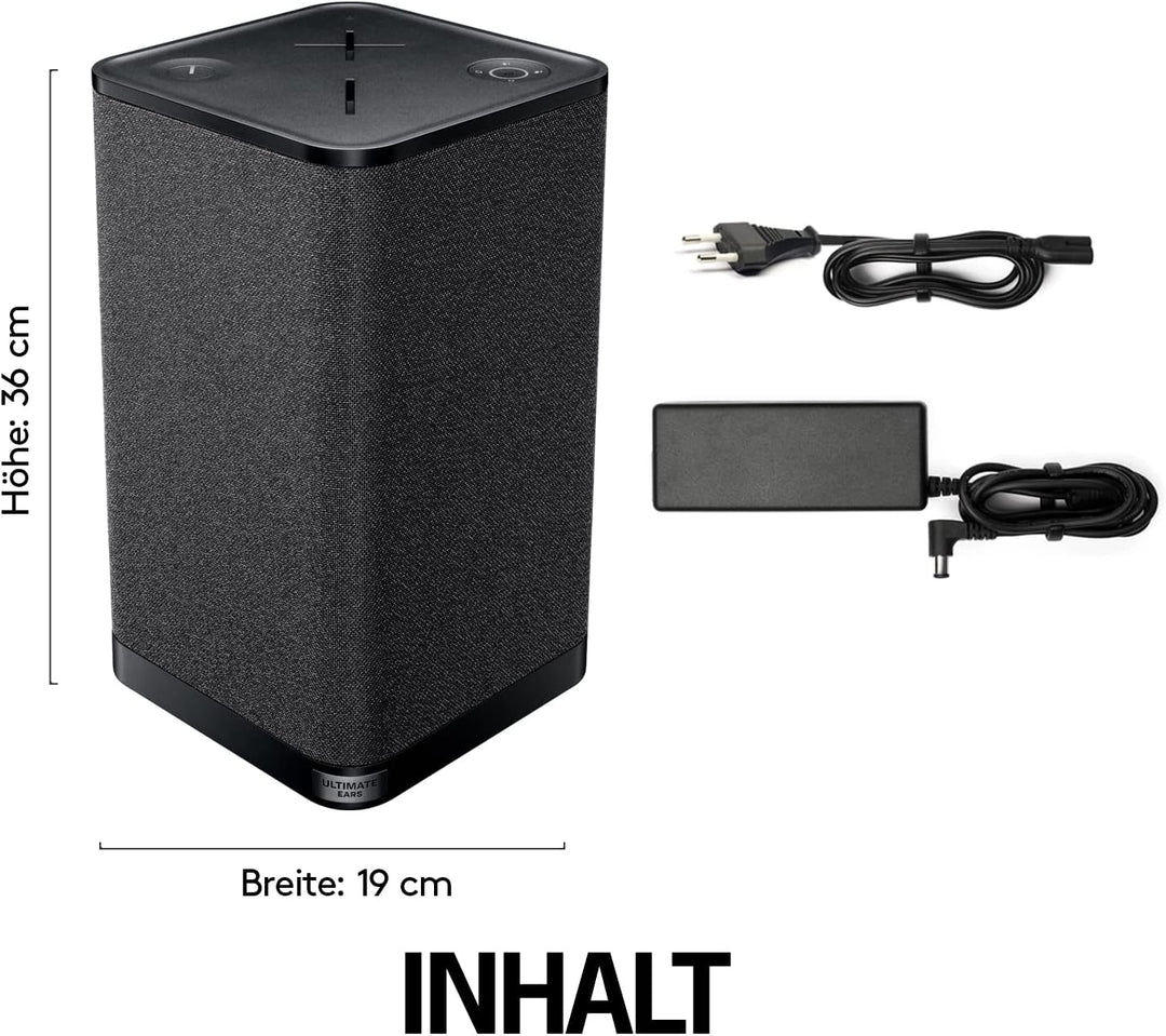 Ultimate Ears HYPERBOOM Tragbarer Bluetooth-Lautsprecher - Lauter kabelloser Lautsprecher mit starke