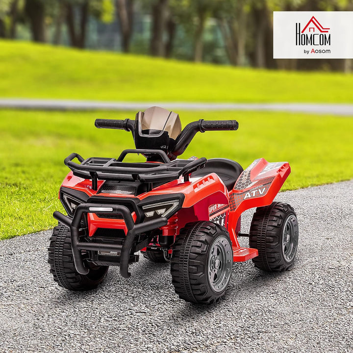 HOMCOM Kinder Quad Elektro 6V Kinderquad mit Vorwärtsfunktion, Musik, Elektro-Quad für Kinder 1,5-3