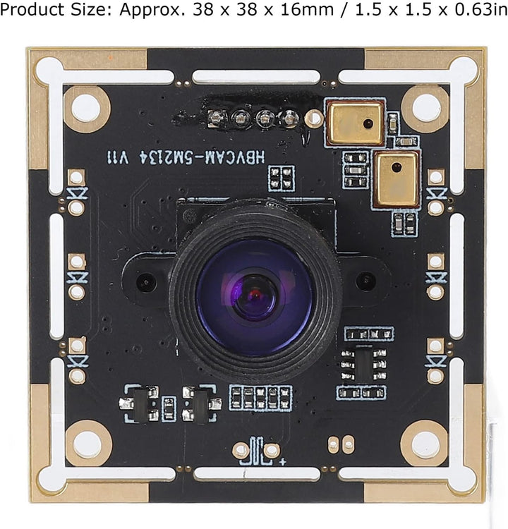 Walfront USB Kameramodul 5MP 2592 X 1944 30FPS USB2.0 Mini Webcam Board 100° Weitwinkel OV5693 Chip