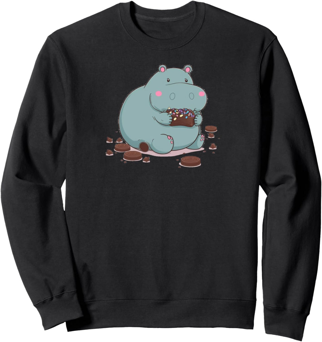 Nilpferd, Schokolade Sweatshirt