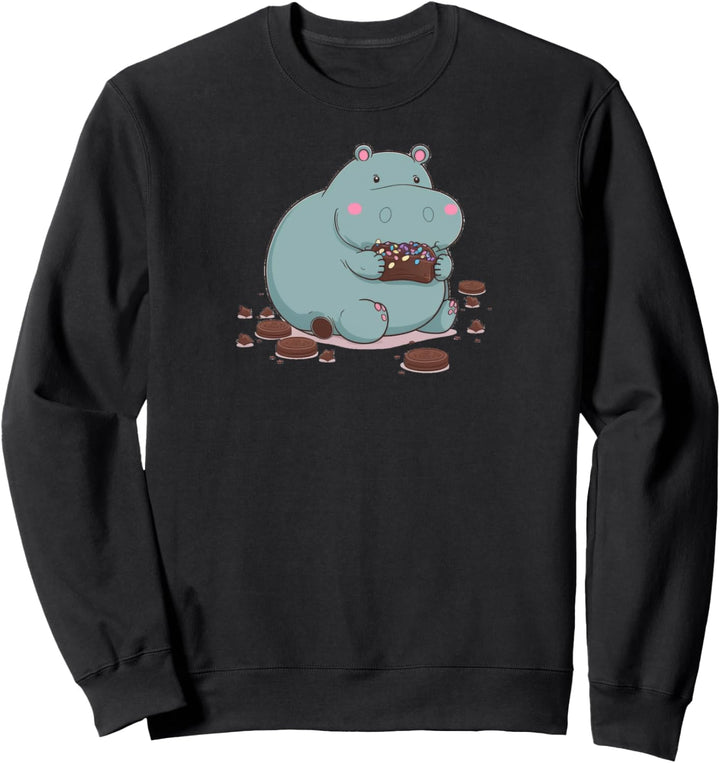 Nilpferd, Schokolade Sweatshirt