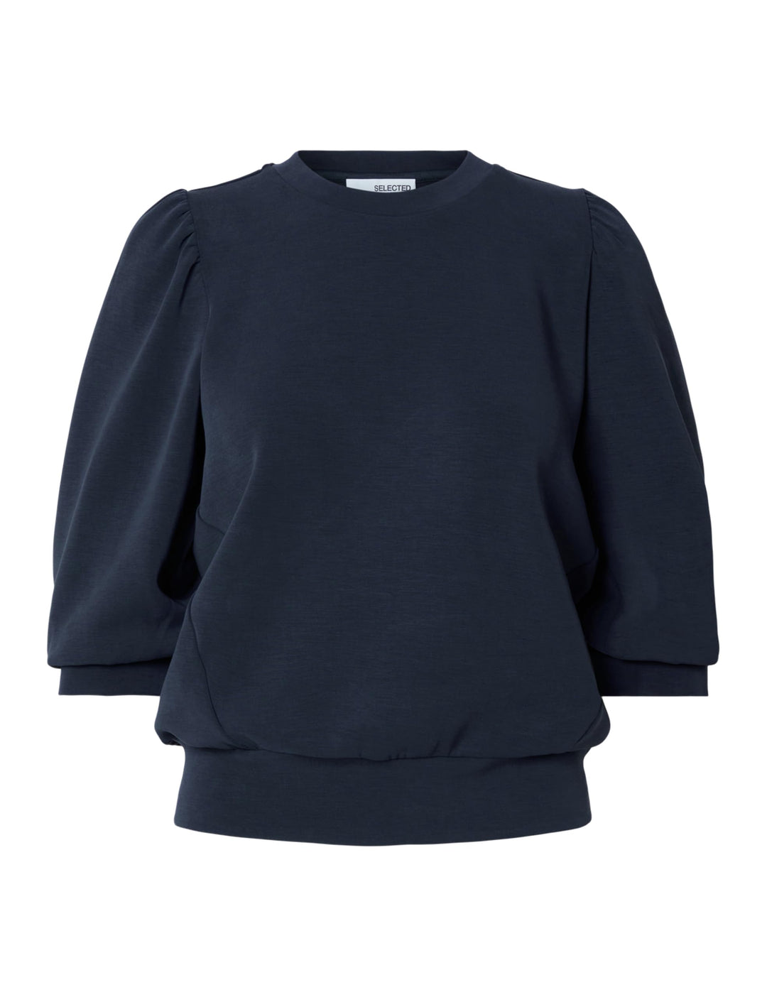 SELECTED FEMME Female Sweatshirt Puffärmel, Dark Sapphire
