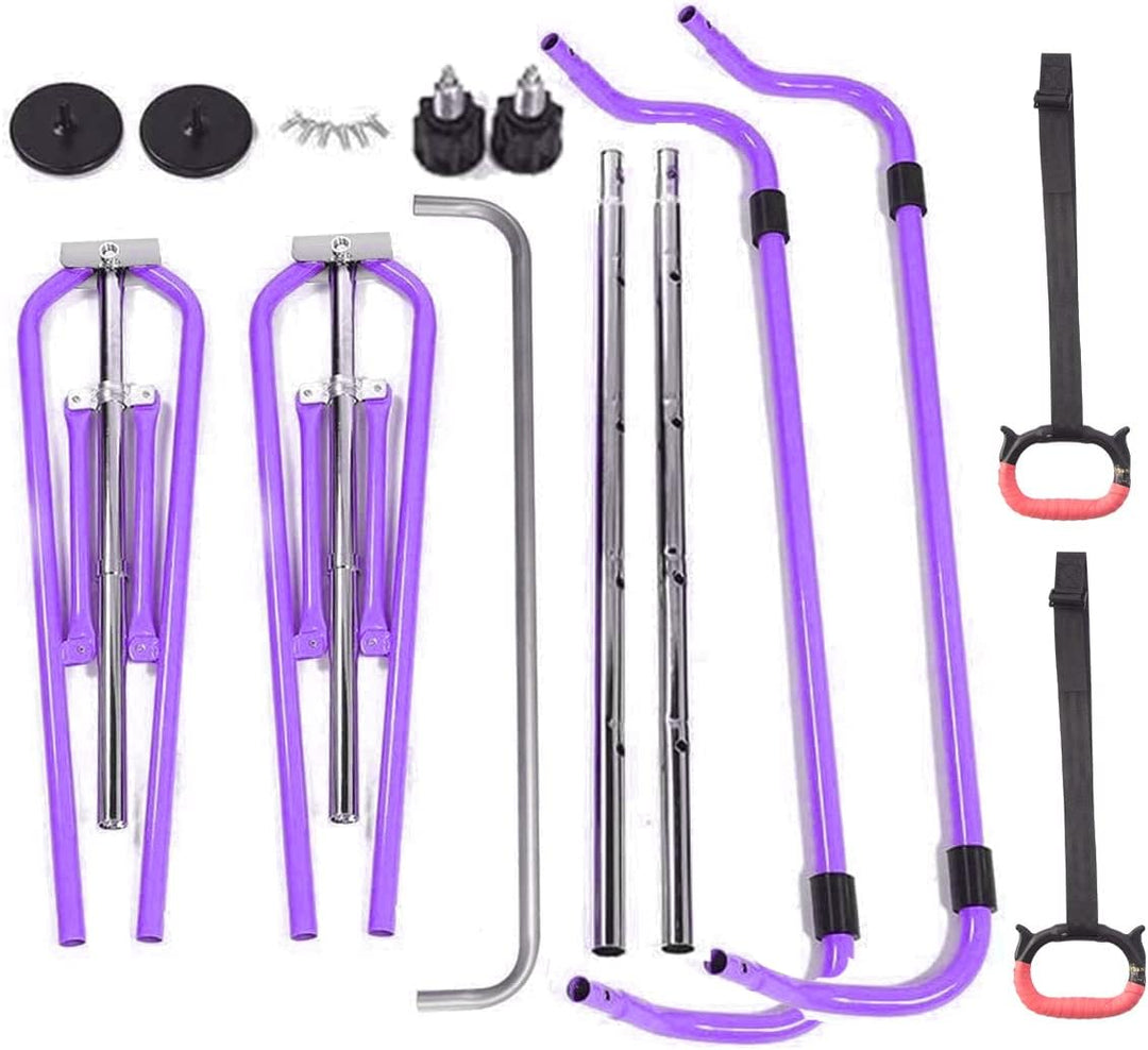 FBSPORT Kids Gymnastics Bar with Adjustable Folding Horizontal Bar Pull Up Expandable Junior Home Eq