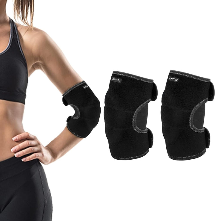 ONTYZZ Kinder Ellenbogenschützer Unterstützung Einstellbar Weiche Kinder Ellenbogenbandage Protector