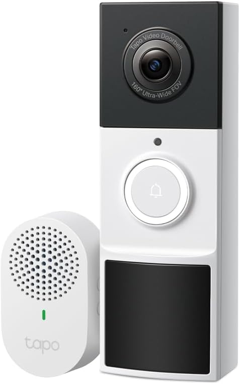 Tapo TP-Link D210 Video-Türklingel Akku (Video Doorbell) | Türklingel mit Kamera, 2K 3MP, Farbe Nach