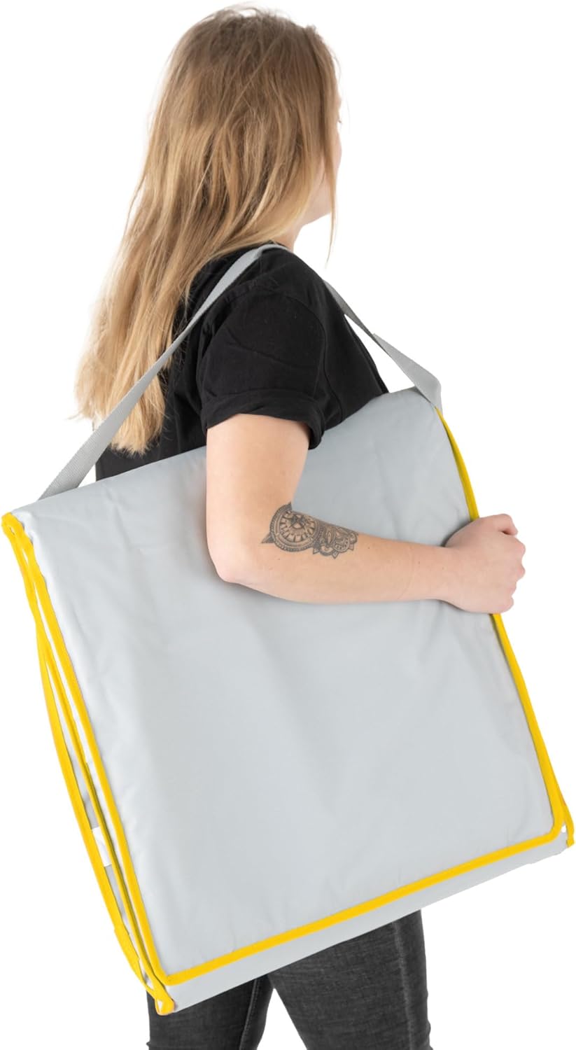 Stagecaptain Beachmatte “Layla” - Gepolsterte Strandmatte mit Kopfkissen - Stufenlos verstellbare Rü