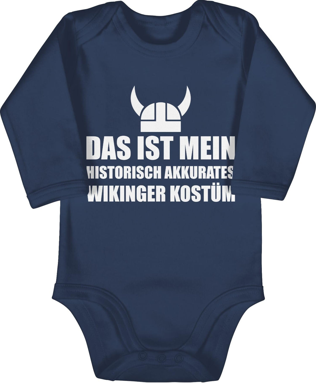 Shirtracer - Baby Body langarm Mädchen Junge - Karneval & Fasching - Das ist mein Wikinger Kostüm Vi