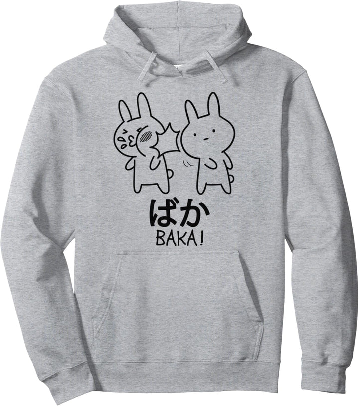 Baka Anime Lustiges Baka Rabbit Hasen Ohrfeige Otaku Manga Pullover Hoodie