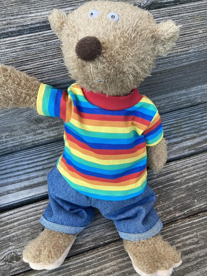Kleidung handmade Shirt oder Kapuzenshirt + Jeans für Bären Teddy Gr. 22 cm/oder 35 cm Bekleidung Pu