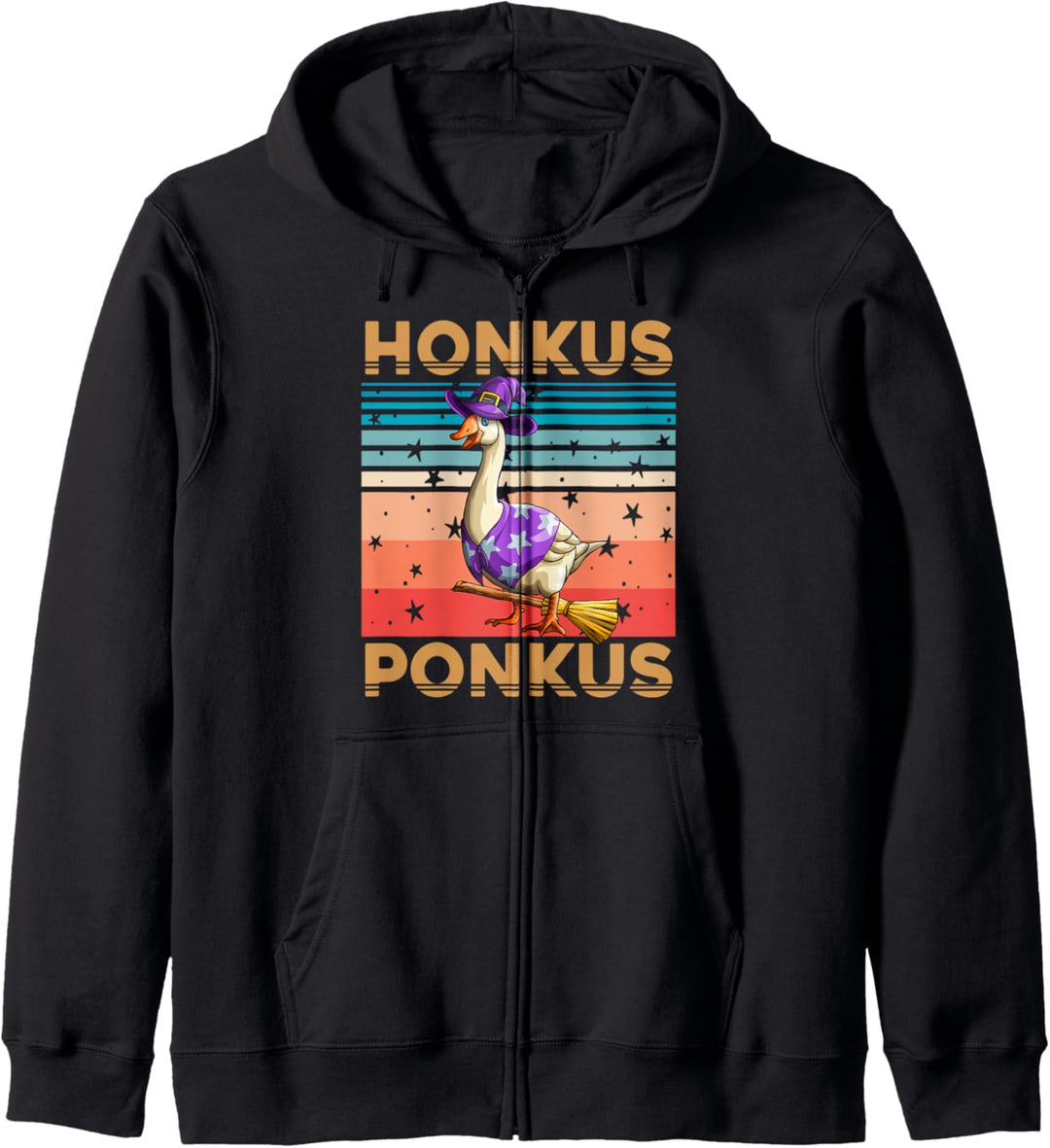 Retro Honkus Ponkus Gans Halloween Vintage Hexenkostüm Kapuzenjacke