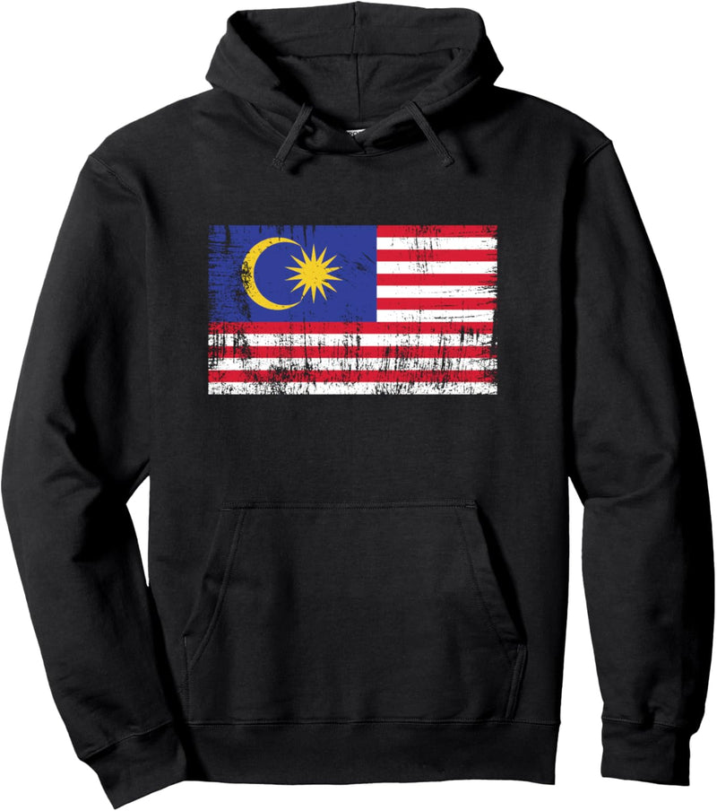 Malaysia Fahne Malaysische Flagge Geschenk Fussball-Fan Sport Pullover Hoodie