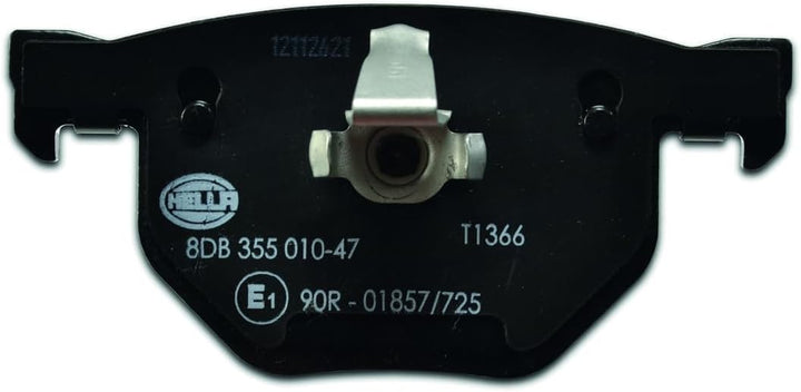 HELLA PAGID 8DB 355 010-471 Bremsbelagsatz - T1366 - Dicke/Stärke: 17.3mm - Bremssystem: Teves - für
