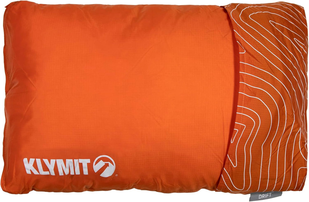 Klymit Unisex's Drift Camping Pillow, Orange, L L (1er Pack) Orange, L (1er Pack) Orange