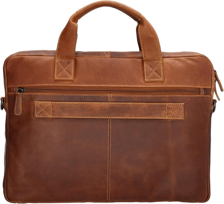 Hide & Stitches Laptoptasche Japura Kollektion 15,6 Zoll Laptopfach Verstellbarer Schultergurt Doppe