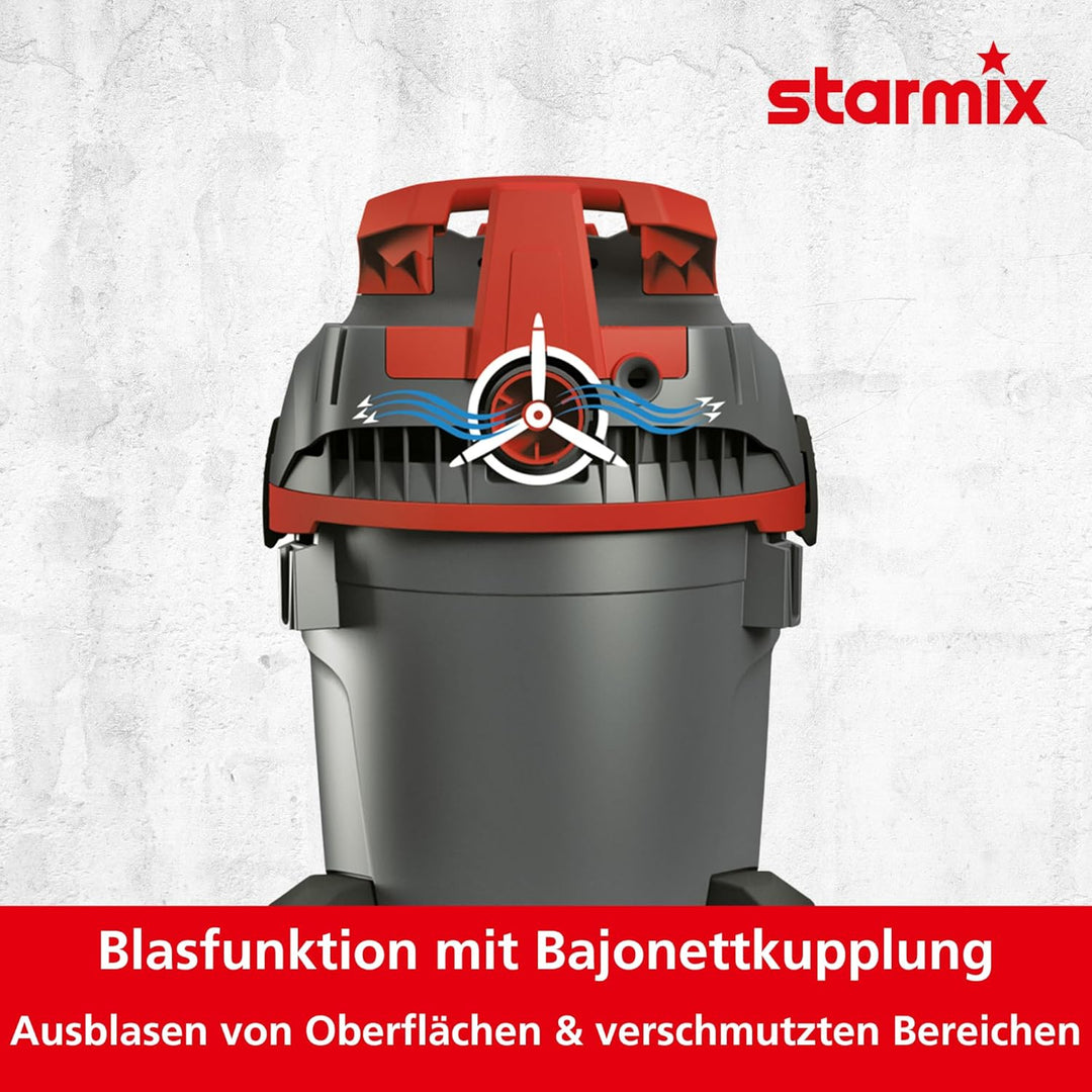 Starmix Reinigungssauger uClean LD-1420 HMT, höchst vielseitiger Nass- und Trockensauger für Flexibl